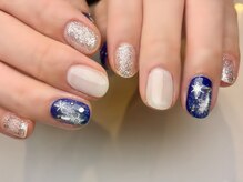 キラネイル アンド アイラッシュ by World Beauty(KIRA)/雪の結晶ネイル