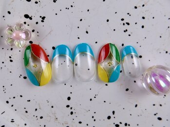 ショコ アンド ラム(Syoko&Lum)/☆一癖柄ネイル☆