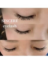 シンシア アイラッシュ(sincere eyelash)/フラットラッシュ120本！