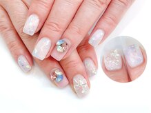 ネイルコレクション ピンク(Nail Collection Pink)/ジェル定額￥8990★大理石