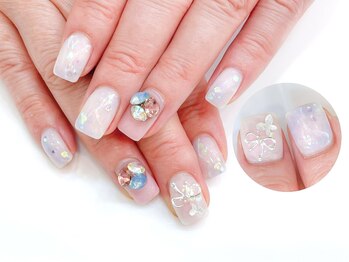 ネイルコレクション ピンク(Nail Collection Pink)/ジェル定額￥8990★大理石