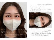 お目元に合うデザインをご提案【大阪梅田/中崎町まつげパーマ】