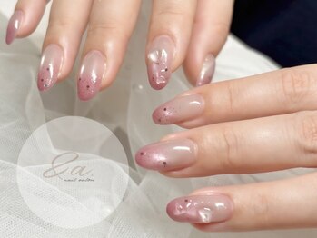 アンドエーネイル(&a.nail)の写真/＜予算やデザインに合わせて選べる定額コース◇¥6000~＞シンプル～ニュアンスまでサンプル多数ご用意アリ!!