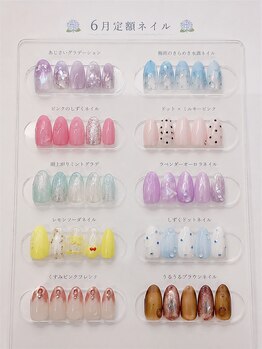 サロンノア(salon NOA)の写真/ 韓国×ちゅるんネイルで指先まで透明感♪