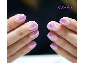 たゆ ネイル(たゆnail)/ラメグラデーション