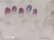 ネイルアンドまつ毛エクステ ルーナ イオン相模原店/定額8900　ミラーネイル