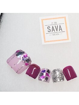 【シェル＆キラキラストライプ】