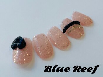 ネイルアンドまつげエクステ ブルーリーフ 四谷三丁目店(Blue Reef)/春のブラックハート