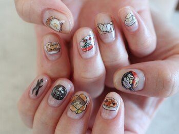 ネイル アトリエ コモード(nail atelier Comodo)/推し活ネイル [あの映画メシ]