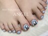 【フット】≪フィルイン対応≫ワンカラ or ラメ　＋4本アート　 ¥6000