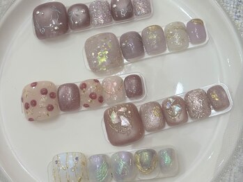 ツキネイル(TSUKI nail)/定額フットデザイン4.5.6月