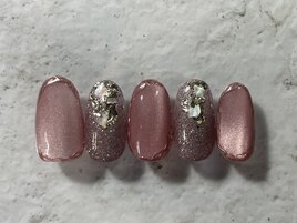ワインレッドネイル