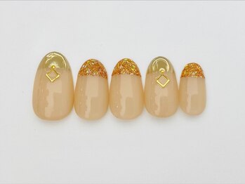 ネイルサロン アビー グランデュオ蒲田店(abbie)/ミラー×ラメ