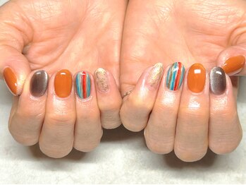 ボーホーネイルズコレクション(BOHO NAILS COLLECTION)/HAND:ワンカラー+アート追加