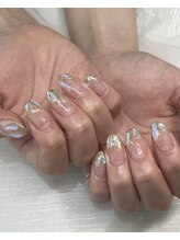 ジーナネイル 浦安(Zina nail)/ラメ×オーロラストーン