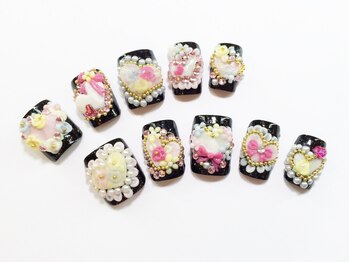 ネイルコレクション ピンク(Nail Collection Pink)/オーダーネイルチップ★3D