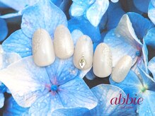 ネイルサロンアビー 北千住店(abbie)/ミラーレースフラワー★￥13,112