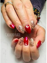 チヒロネイル/オーロラレッドネイル