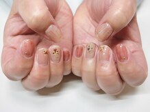 北堀江ネイルサロン エンジョイスターネイル(Enjoy Star Nail)/カジュアルネイル◎押し花