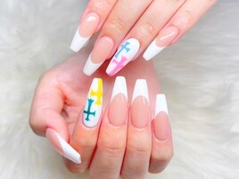長さだし◆十字架アートネイル