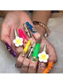 エスフィーネイルサロン ブリーユ(Esfy nailsalon Brille)/蛍光夏ネイル