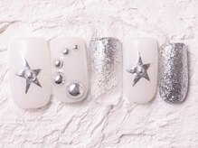 ネイルメゾン 渋谷店(NAIL MAISON)/シルバーY2K星￥6980