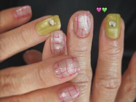 ニュアンス春ネイル