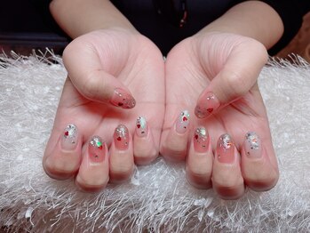 レアネイル 新宿(le'a nail)/ハートホロネイル
