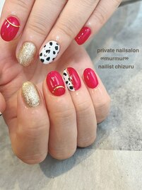 ダルメシアンネイル