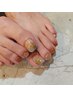 Foot design¥9500~+角質ケア+スクラブ¥11500~(オフ込・プレゼント付)