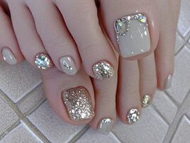 フットネイル　埋め尽くし