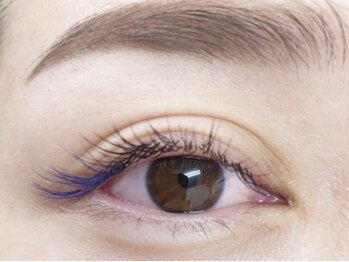 ミニョンアイラッシュデザインサロン くずは店/＋カラー　【ブルー】