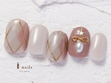 ジェミーネイル エビス(Jemiy nail ebisu)/アーガイルリボンパール8525yen