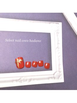 セレクトネイル ココ 秦野店(SELECT NAIL COCO)/Foot プレゼントリボン