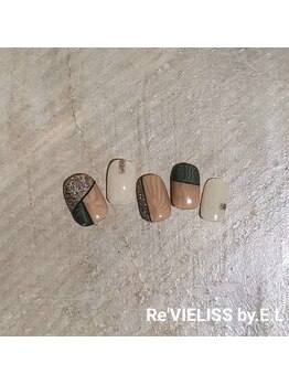 レヴィエリス バイ イーエル(Re VIELISS by E.L)/バイカラーネイル