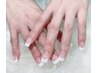 長さだし6～10本(1本¥450)＋フレンチ(ベースカラーあり)¥5,350