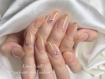 リノネイル(Lino Nail)/4本アート/オフィス/ワンカラー