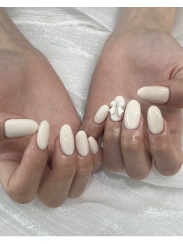 ジーナネイル 浦安(Zina nail)/one pointリボン