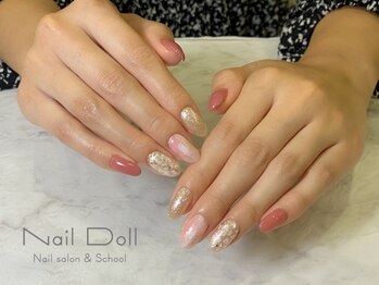 ネイルドール(Nail Doll)/ニュアンス×ピンク