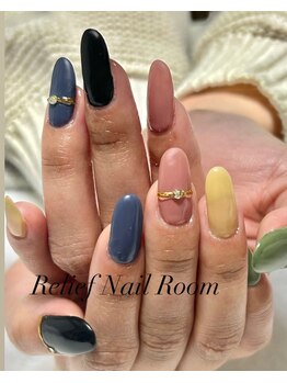 リリーフネイルルーム(RELiEF NAiL ROOM)/カラフルデザイン