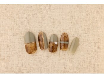 ヴァンネイル(VINGT NAIL nail&eye beauty)/べっ甲ネイル