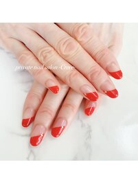 斜めフレンチネイル