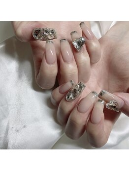 ワイズビューティー 本町店(y's beauty)/(ガラスフレンチ)敷き詰め