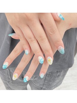 ネイルサロン エーナイン ザ ビッグ豊平店/持ち込みデザイン