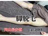 男も綺麗に♪脚丸ごと脱毛　1回　5500  