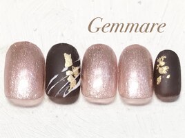 大人チョコデザインネイル