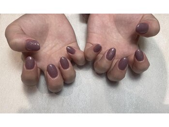ビューティマーケット アングゥ(BEAUTY MARKET ungu)/パープルラメネイル