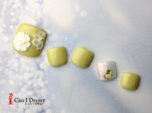 キャンアイドレッシー ヨコハマ元町店(Can I Dressy)/フットネイル/ハイビスカス