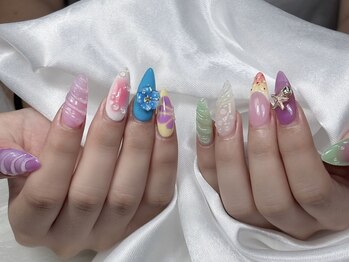 サリーネイルラボ(Sully Nail Lab)/いろいろ手描きネイル