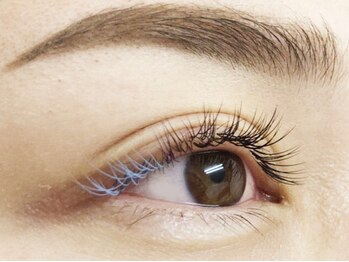 ミニョンアイラッシュデザインサロン くずは店/＋カラー　【パステルブルー】